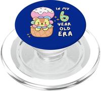 Simpatico leone per il 6° compleanno della mia era di 6 anni, divertente animale PopSockets PopGrip per MagSafe