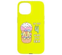 Simpatico leone, simpatico animale per il 4° compleanno della mia era di 4 anni Custodia per iPhone 15
