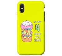 Simpatico leone, simpatico animale per il 4° compleanno della mia era di 4 anni Custodia per iPhone X/XS