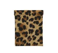Simpatico leopardo stampato, Spremere il portafoglio superiore da donna Borsa portaoggetti Piccola portamonete Portamonete