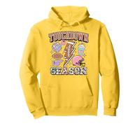 Simpatico Leopardo Touchdown Stagione Calcio Mamma Game Day Regali Felpa con Cappuccio