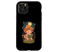 Simpatico libro di lettura Axolotl Whimsical Cottagecore Bookish Custodia per iPhone 11 Pro
