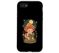 Simpatico libro di lettura Axolotl Whimsical Cottagecore Bookish Custodia per iPhone SE (2020) / 7 / 8