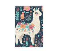 Simpatico Llama Floreale Benvenuto Giardino Bandiera 2x3 Ft No Fade Double Sided Casa Yard Bandiere Outdoor Banner Decor Per Cortile Portico Prato