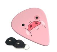 Simpatico maiale stampato plettri per chitarra 6 pezzi plettro chitarra acustica elettrica plettro per basso chitarra acustica elettrica ukulele sottile medio spessore set 0,46 mm