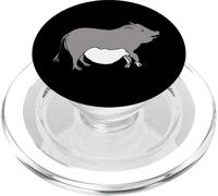 Simpatico maialino Potbelly con design disegnato a mano PopSockets PopGrip per MagSafe
