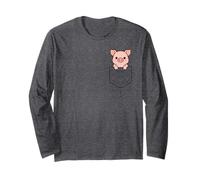 Simpatico Maialino Tascabile con Maialino Maglia a Manica