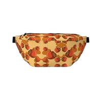 Simpatico marsupio stampato con grande capacità e doppie tasche, adatto per viaggi e sport.