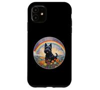 Simpatico memoriale per cani Scottish Terrier Rainbow Bridge Custodia per iPhone 11