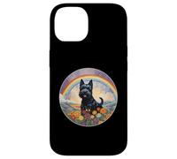 Simpatico memoriale per cani Scottish Terrier Rainbow Bridge Custodia per iPhone 14