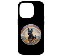 Simpatico memoriale per cani Scottish Terrier Rainbow Bridge Custodia per iPhone 14 Pro