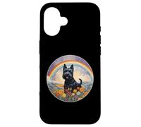 Simpatico memoriale per cani Scottish Terrier Rainbow Bridge Custodia per iPhone 16