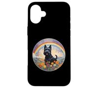 Simpatico memoriale per cani Scottish Terrier Rainbow Bridge Custodia per iPhone 16 Plus