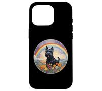 Simpatico memoriale per cani Scottish Terrier Rainbow Bridge Custodia per iPhone 16 Pro