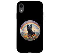 Simpatico memoriale per cani Scottish Terrier Rainbow Bridge Custodia per iPhone XR