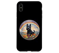 Simpatico memoriale per cani Scottish Terrier Rainbow Bridge Custodia per iPhone XS Max