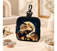 Simpatico mini portamonete a forma di animale, multifunzione, per chiavi, monete, auricolari, accessorio quotidiano portatile 1, BL23411, Un piccolo sacchetto di soldi con cerniera