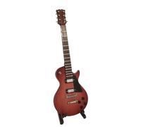 Simpatico mini strumento musicale per chitarra dal design unico, artigianato unico, carino modello classico in miniatura, ornamento da tavolo, strumento musicale portatile fai da te(2)