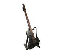 Simpatico mini strumento musicale per chitarra dal design unico, artigianato unico, carino modello classico in miniatura, ornamento da tavolo, strumento musicale portatile fai da te(4)