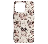 Simpatico modello di cucciolo beige Shih Tzu Boho Custodia per iPhone 16 Pro