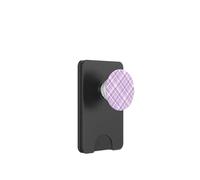 Simpatico modello di Gingham Ploid Gingham, Viola Purple PopSockets PopWallet per MagSafe
