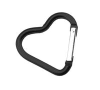 Simpatico moschettone - 12 portachiavi a forma di cuore - ganci portachiavi - moschettone - moschettone multifunzione per amaca, per passeggiate, campeggio, escursionismo, attività all'aperto