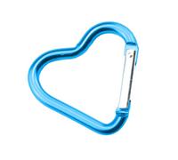 Simpatico moschettone - 12 portachiavi a forma di cuore - ganci portachiavi - moschettone - moschettone multifunzione per amaca, per passeggiate, campeggio, escursionismo, attività all'aperto
