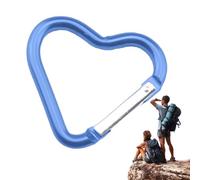 Simpatico moschettone a cuore | clip portachiavi a forma di cuore, piccolo moschettone, ganci portachiavi multifunzione per guinzaglio del cane, portabottiglie d'acqua, utensili da taglio, chiave