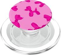 Simpatico motivo a palloncino rosa a forma di cane PopSockets PopGrip per MagSafe