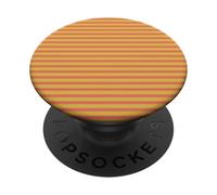 Simpatico motivo a righe orizzontali giallo e arancione retrò PopSockets PopGrip Adesivo
