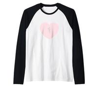Simpatico motivo floreale con fiori e natura, semplice e minimalista Maglia con Maniche Raglan