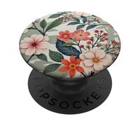 Simpatico motivo floreale da giardino colorato botanico PopSockets PopGrip Adesivo