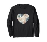 Simpatico motivo floreale natura semplice grafica minimalista Maglia a Manica