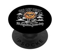 Simpatico motivo floreale retrò Sunshine sulla mia strada per illuminare la tua giornata PopSockets PopGrip Adesivo