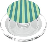 Simpatico motivo geometrico a righe verticali a righe verde e verde PopSockets PopGrip per MagSafe