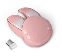Simpatico mouse wireless a forma di coniglietto - 2,4 G adorabile coniglio