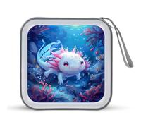 Simpatico Ocean Animal Axolotl CD Case Holder Portatile 40 Capacità DVD Portafoglio Storage Organizer per Auto Viaggi, Stile:, Taglia unica