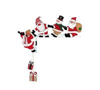 Simpatico ornamento in legno a forma di Babbo Natale, porta divertimento e gioia nella tua casa in questa stagione (sinistra)
