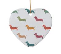 Simpatico ornamento natalizio a forma di bassotto, decorazione per albero di Natale, calza della Befana, idea regalo festiva, regalo per gli amici