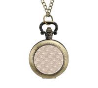 Simpatico orologio da tasca Kawaii con orsetto in lega, stile vintage, idea regalo per uomo e donna, stile rame, misura unica