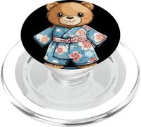 Simpatico orsacchiotto che porta un tocco di ispirazione giapponese PopSockets PopGrip per MagSafe