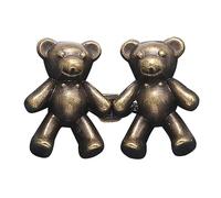 Simpatico orso jeans bottoni spille no cucito regolabile rendere pantaloni più stretti per abiti denim carino orso no cucire vita pulsante, Misura unica, come descritto