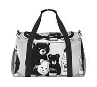 Simpatico orso per bottiglie di latte È una borsa da viaggio a tracolla portatile con grande capacità e multifunzione, un must per i viaggi all'aperto