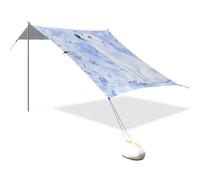 Simpatico orso polare blu progettato UPF50+ Beach Cabana leggero grande portatile Sun Shelter con pala di sabbia per viaggi in famiglia carpa para la Playa