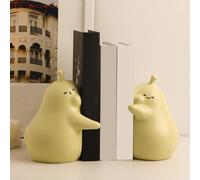 Simpatico paio di pere Figure Book Stand Porcellana Fermalibri Regalo soggiorno