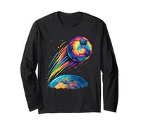 Simpatico pallone da calcio Tie Dye Arcobaleno Calcio Cosmic Space Art Maglia a Manica