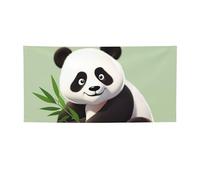 Simpatico panda Banner Segno per Esterno Interno Compleanno Sfondo Poster Decorazioni per Feste Forniture Foto Sfondo con Occhielli Bandiera Da Parete Personalizzata