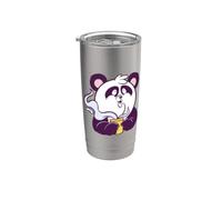 Simpatico panda con tazza da caffè Bicchiere termico in acciaio inox doppia parete