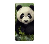 Simpatico Panda Copertura Della Porta Banner Party Decor Forniture Portico Appeso Banner Personalizzazione Festone Per Vacanze Compleanno Giardino Prato