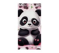 Simpatico panda copertura per porta primaverile estate da appendere bandiera portico cartello all'aperto stagionale vacanza cortile decorazione per porta d'ingresso e portico